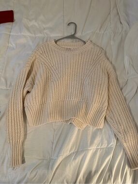 Jessica Simpson Cream Chunky Crewneck Sweater